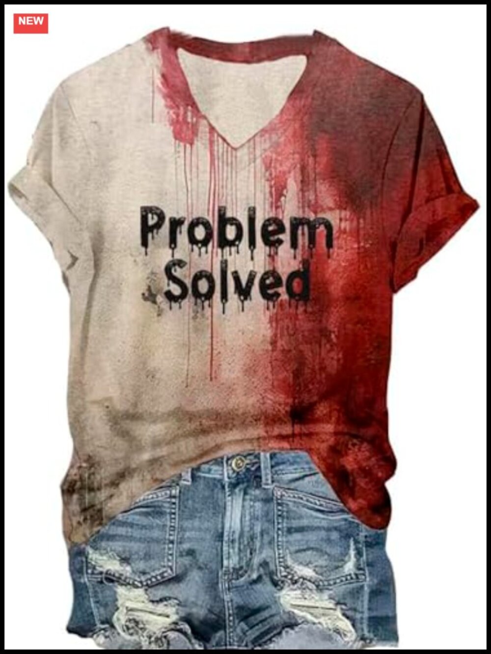 Hocus Pocus Halloween Graphic Tee Women V-Neck Short Sleeve T-Shirt